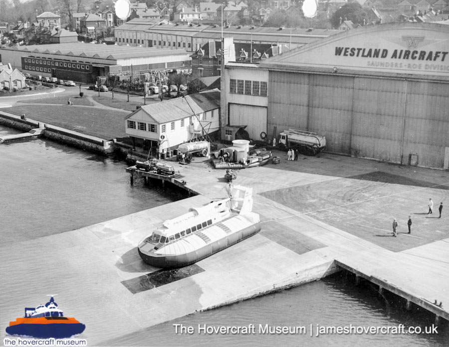 SRN6 with Westland -  (credit: The Hovercraft Museum Trust).